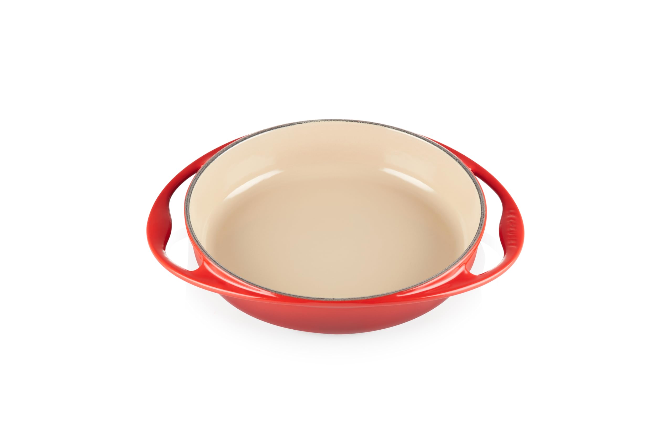 Le Creuset Enamelled Cast Iron Round Tatin Roasting Dish, 25cm, 1.8 Litres, Cerise, 20129250602460