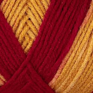 RED HEART Team Spirit Yarn - Green/Gold Acrylic Yarn For Knitting & Crochet