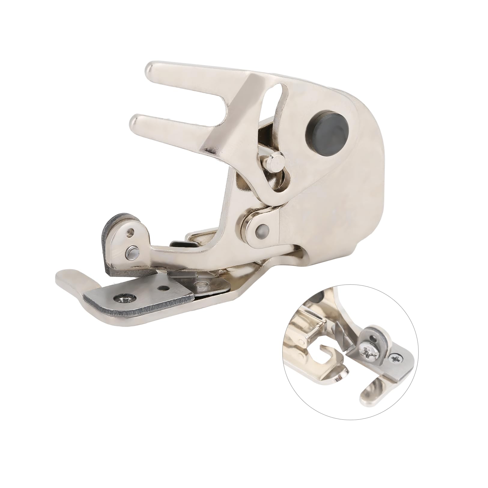 CY20 Side Cutter Overlock Steel Presser Foot, Sewing Machine Side Cutter Foot, Accurate Cutting with Easily Sewn Overcasting Stitch for Household Sewing Machines