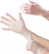 EuroMarksGlobal 500 Clear Vinyl Gloves Powder Free Latex Free Food Medical view 2