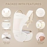 bebear Bebamour Baby Carrier Newborn to Toddler Ergonomic Hip Seat Black view 6