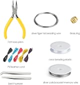 FEPITO Jewelry Making Kit with Pliers Starter Tools Beading Wire DIY Craft view 3