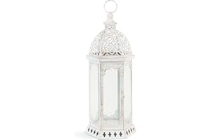 ACCENT PLUS Zingz & Thingz Fancy Antique Style Candle Lantern Holder, Decorative Light Home Decor, 19.75" Tall, Graceful Lantern