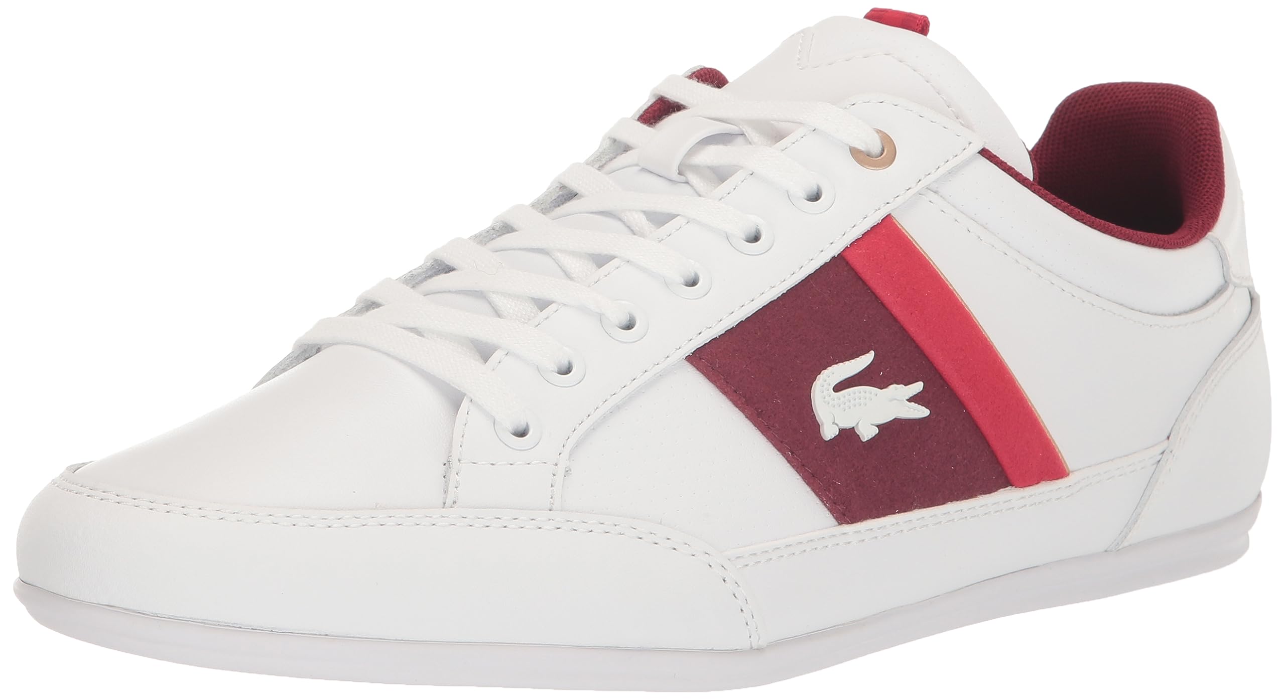 Lacoste Mens Chaymon Sneakers, Wht/Burg, 13 Image