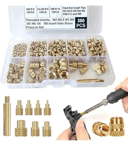 Buy E-Z LOK Threaded Insert For Plastic Tapered Single Vane Brass Thread Inserts 1/4-20 Pack Of - View #2