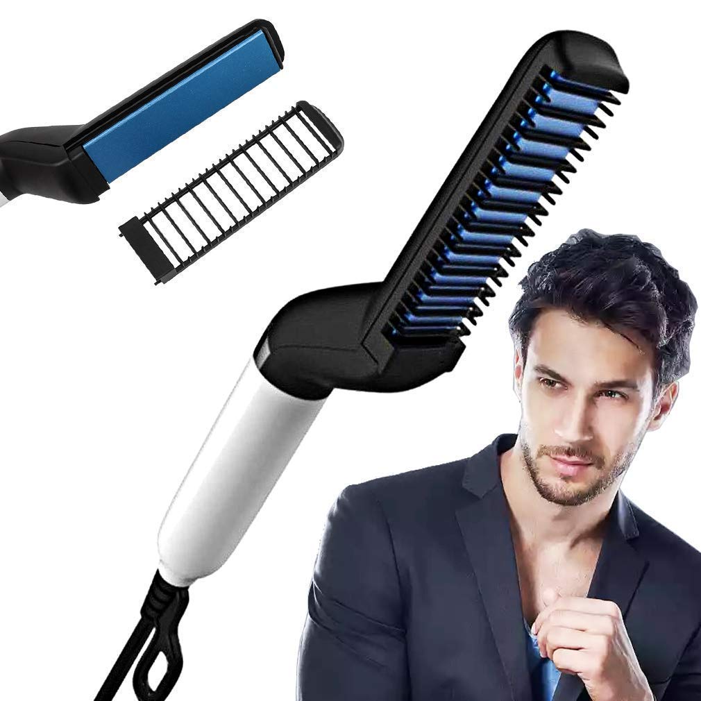 Romino Hair Styler For Men Electric Beard Straightener Massage