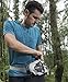 ErgaLogik Day Trekker - Hiking Waist Pack with Water Bottle (Not Included) Holder - Fanny Pack - Dog Walking - Running Belt Bag Pouch Fanny Pack for Hiking Running Cycling Camping Travel (Grey)