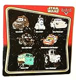 Disney Park Star Wars Cars Characters 7 Pin Trading Set Booster