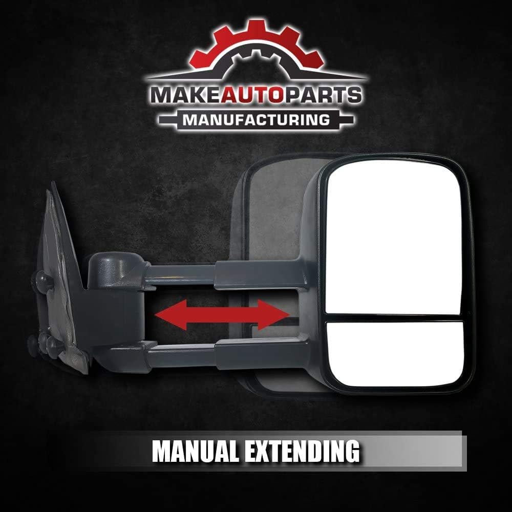Premium Manufacturing Parts Auto Make Passenger 1999 2006 1500 Sierra Gmc 2002 2006 1500 Avalanche Chevrolet For Mirror Tow Folding Manual Non Heated Operated Manual Black Textured Side Exterior Mirrors Mirrors Parts Just Buy