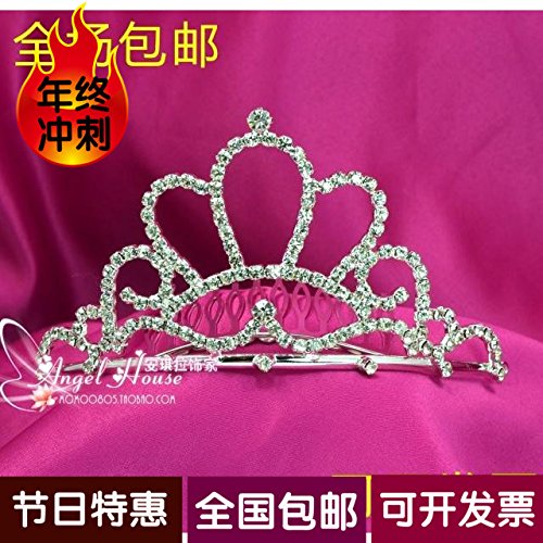 Quantity 1x bride Crown Tiara Party Wedding Headband Women Bridal Princess Birthday Girl Gift Hair _plug-in_plug_ comb Hair comb Headdress _Trim_ model _photography_ children _show_beauty