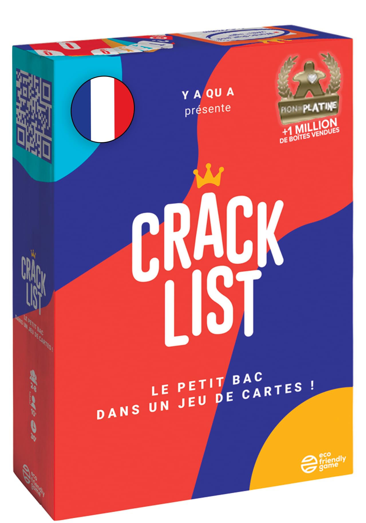CRACK LIST – Jeu du Petit Bac en Jeu de Cartes | Jeu de Société Familial & Jeu d'Ambiance | 2 à 8 Joueurs | Dès 10 Ans | 30 Minutes | Idée Cadeau Originale I Version Française