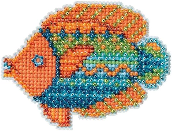 Hedgehog Beaded Counted Cross Stitch Ornament Kit Mill Hill 2019 Spring Bouquet MH181913