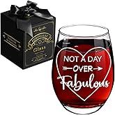 Funny Birthday Gifts for Women - Not A Day Over Fabulous Happy Birthday Gift for Her, Mom, Sister, Best Friends, Female, Teacher, Nurse, Coworker, Aunt, Daughter, Christmas Cup Gift for Bday