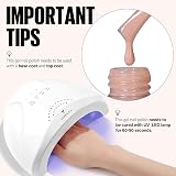TOMICCA Nude Gel Polish Nude Pink Jelly Nail Polish 3D French Manicure view 6