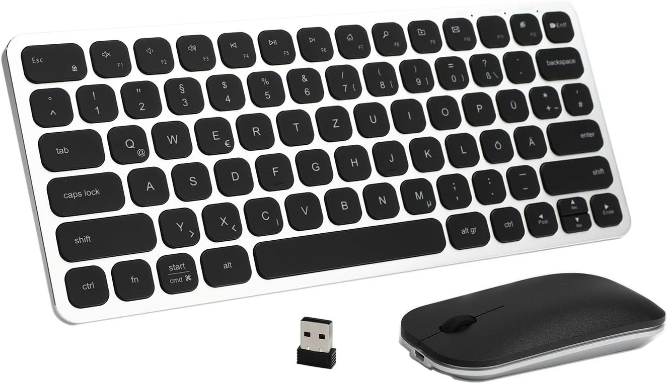 Jelly Comb Kabellose Tastatur und Maus Set aus: Amazon.de: Computer & Zubehör