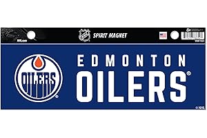 Rico Industries NHL Hockey Edmonton Oilers 4 x 10 Team Spirit Magnet - Car, Home Décor - Refridgerator, Office, Kitchen
