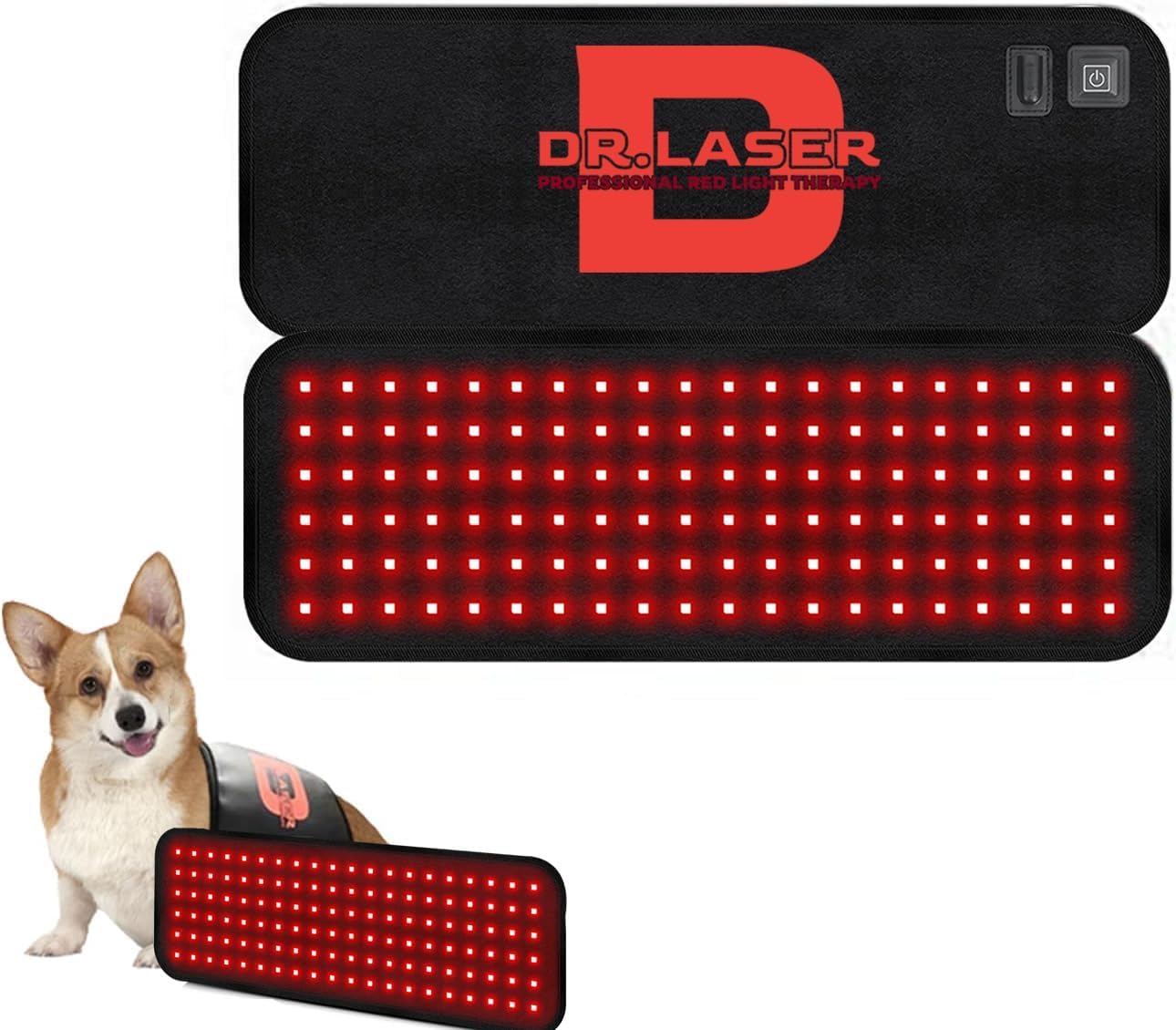 Photo 1 of Red Light Therapy Belt for Pets, Portable Red Light Therapy for Dogs,Wearable Red Infrared Light Therapy Devices for Dogs Tissue Repair, Joint & Back Pain