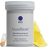 Ritual Natalbiotic™ Microbiome Support†* Biotics for Mom & Baby. Formulated to Support Digestive Health, Vaginal Health, and Baby’s Immune Health.* Designed with OB/GYNs‡. Non-GMO, Vegan, 30 Days