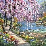 Fairylove 40 x 50 Painting by Number Kits DIY Oil Painting For Adults, Gurgling Flowing