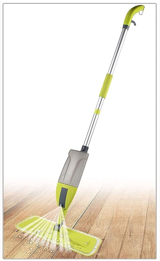 Gopz Flat Spray Mop, 2 in 1, Liquid Dispenser and Movable Handle, High