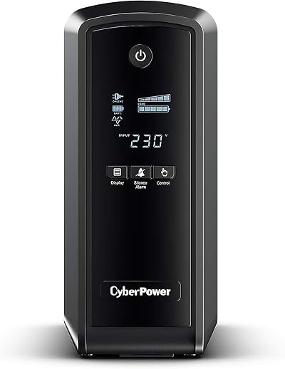 Cyberpower CP900EPFCLCD UPS 900VA 540W Pure Sinewave LCD 2 UK 4 IEC Sockets