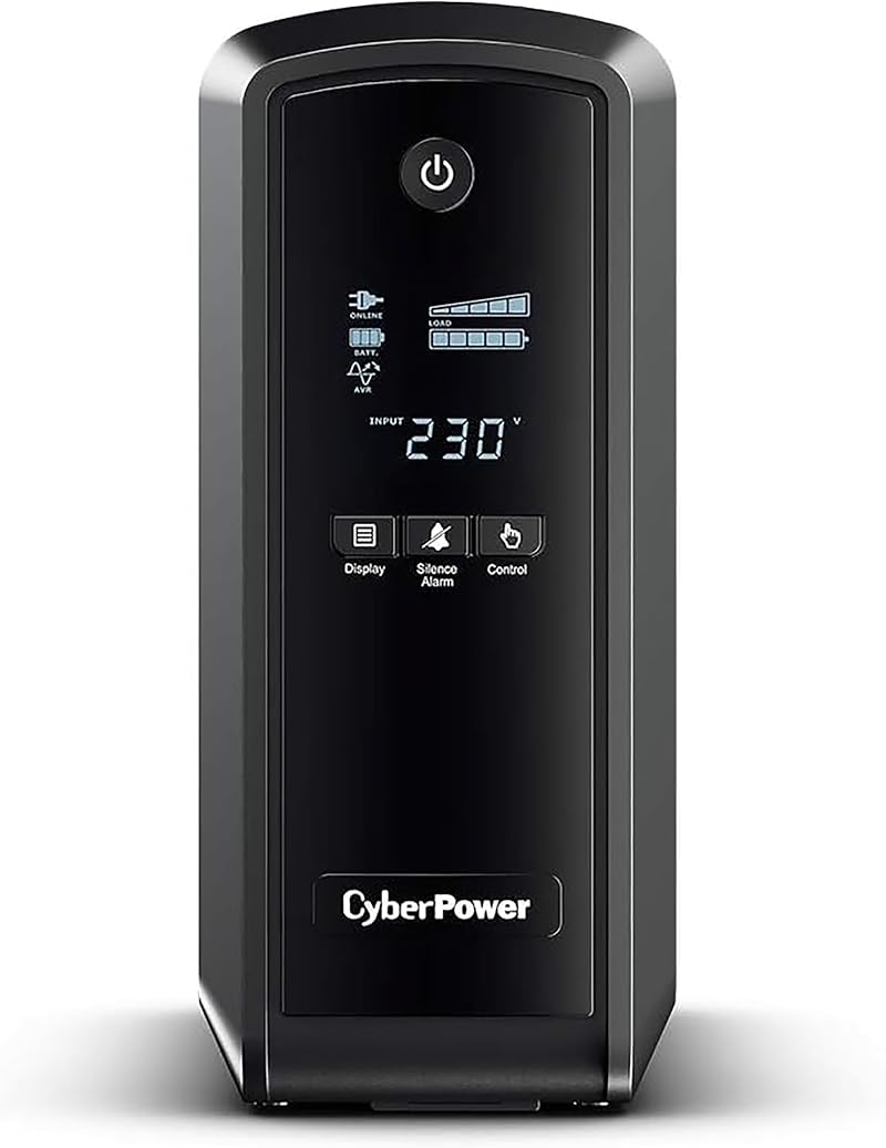 Cyberpower CP900EPFCLCD UPS 900VA 540W Pure Sinewave LCD 2 UK 4 IEC Sockets