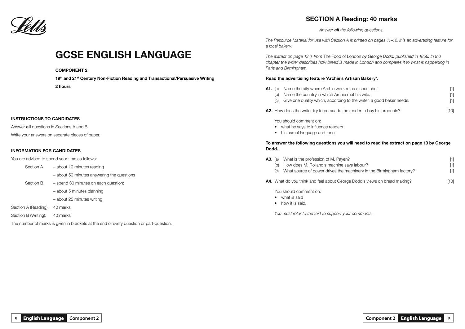 Grade 9 1 Gcse English Language And English Literature Wjec Eduqas Practice Test Papers Letts Gcse 9 1 Revision Success Amazon Co Uk Letts Gcse 9780008321727 Books