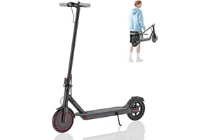 QLAWAY Electric Scooter - 8.5"/10" Solid Tire, Powerful 350W/500W Motor, Top Speed 19 MPH, Max 16-22 Miles Ranges, Load 265LBS, Aluminum Alloy Frame Foldable Commuting Escooter for Adults & Teens