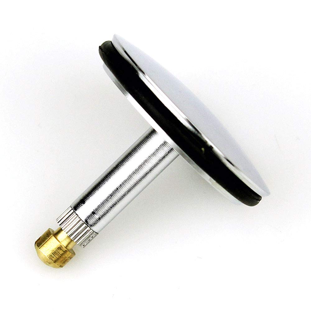 Bathtub Chock Plug Adjustable Replacement Pop Up Basin Sink Component with 8mm Shank Diameter and 43.5mm Cover Diameter