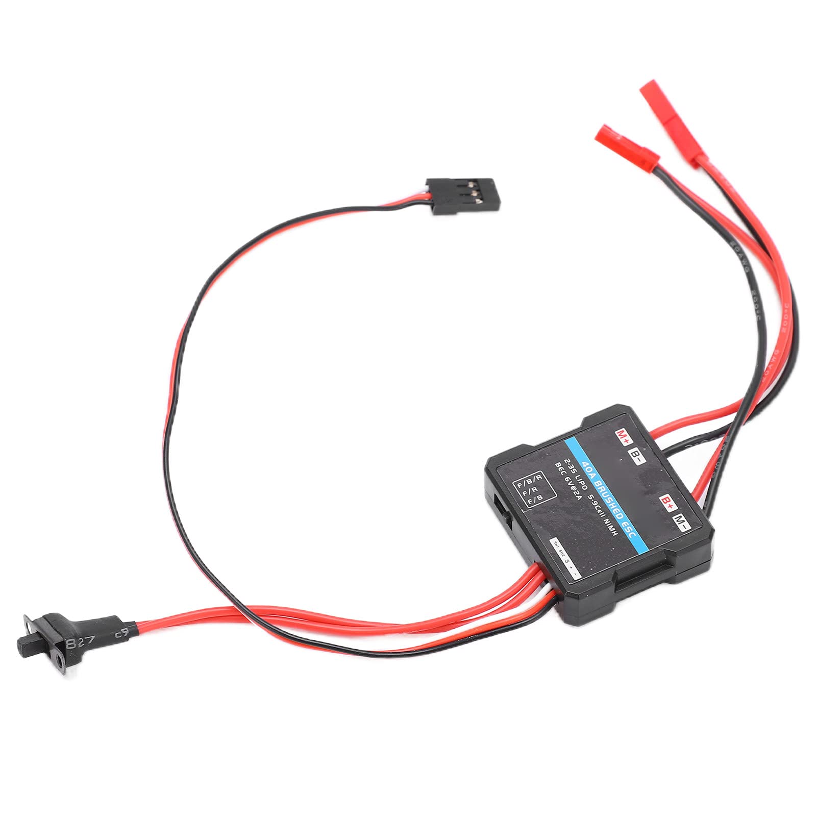 SUNGOOYUE Electronic Speed Controller, Plastic Waterproof 40A Brushless Motor ESC for 1/16 RC Car 1/18 RC Car Upgrade