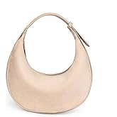 Herald Suede Crossbody Bag for Women, Vintage Hobo Handbag Crescent Shoulder Purses with Adjustable Strap Winter Fall