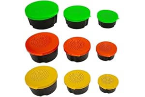 3 Piece Earthworm Fishing Tackle Box with Ventilation Holes for Live Bait, Constructed from Sturdy PP (Yellow)