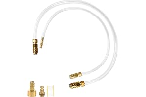 ETZ 2 PCS Hydraulic Steering Bleed Kit,Quick Connect Bleed & Fill Hose Kit for Sea Star Steering,Control Cables Used for All Outboard, Sterndrive & Inboard,Hydraulic Steering Bleed Tool Kit