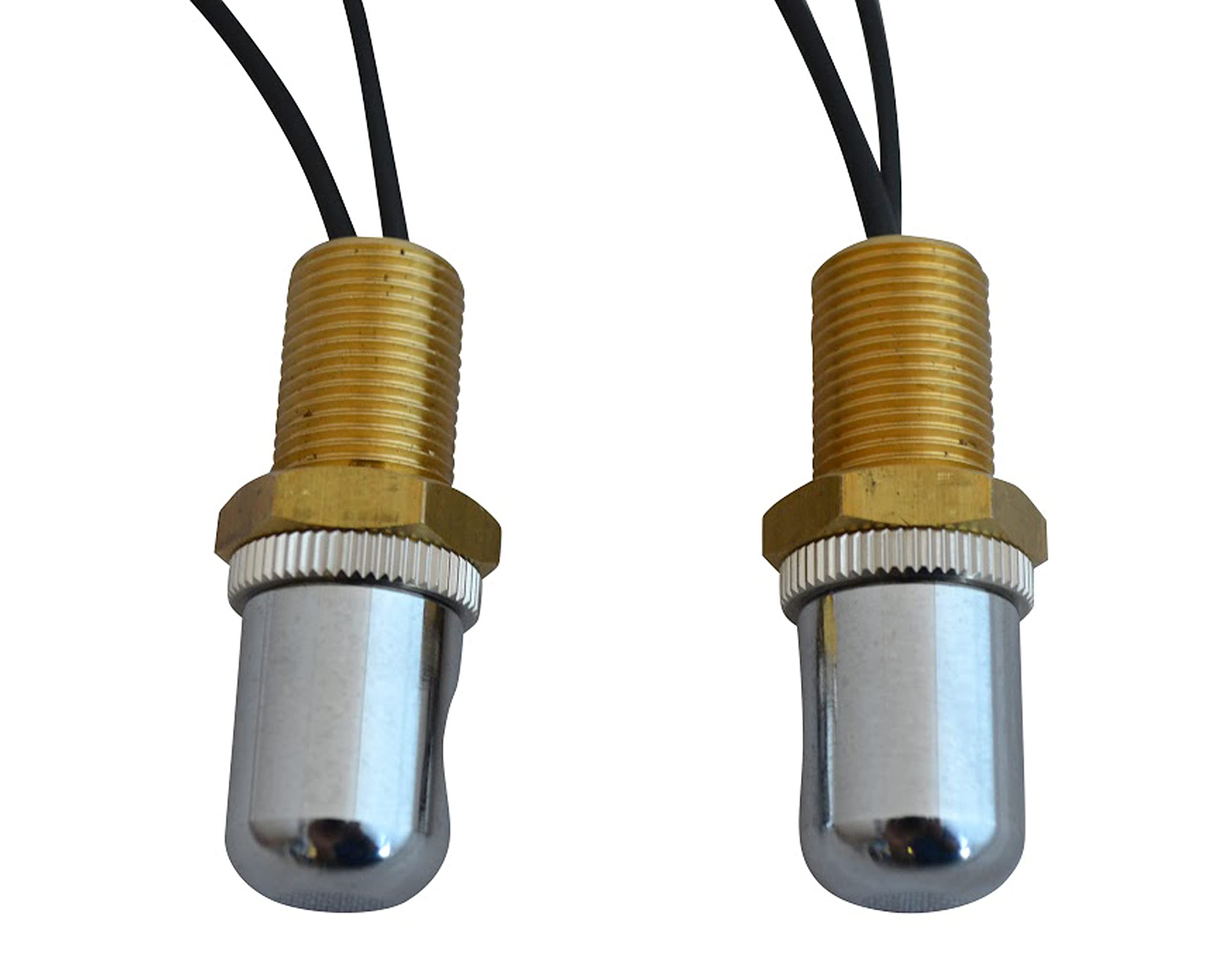 Alchemy Parts Motorbike Number Licence Plate Lights Bolt Bullet Screw in with Chrome Body for all Motorcycles Cars Vans Hot Rods Pick Up - PAIR