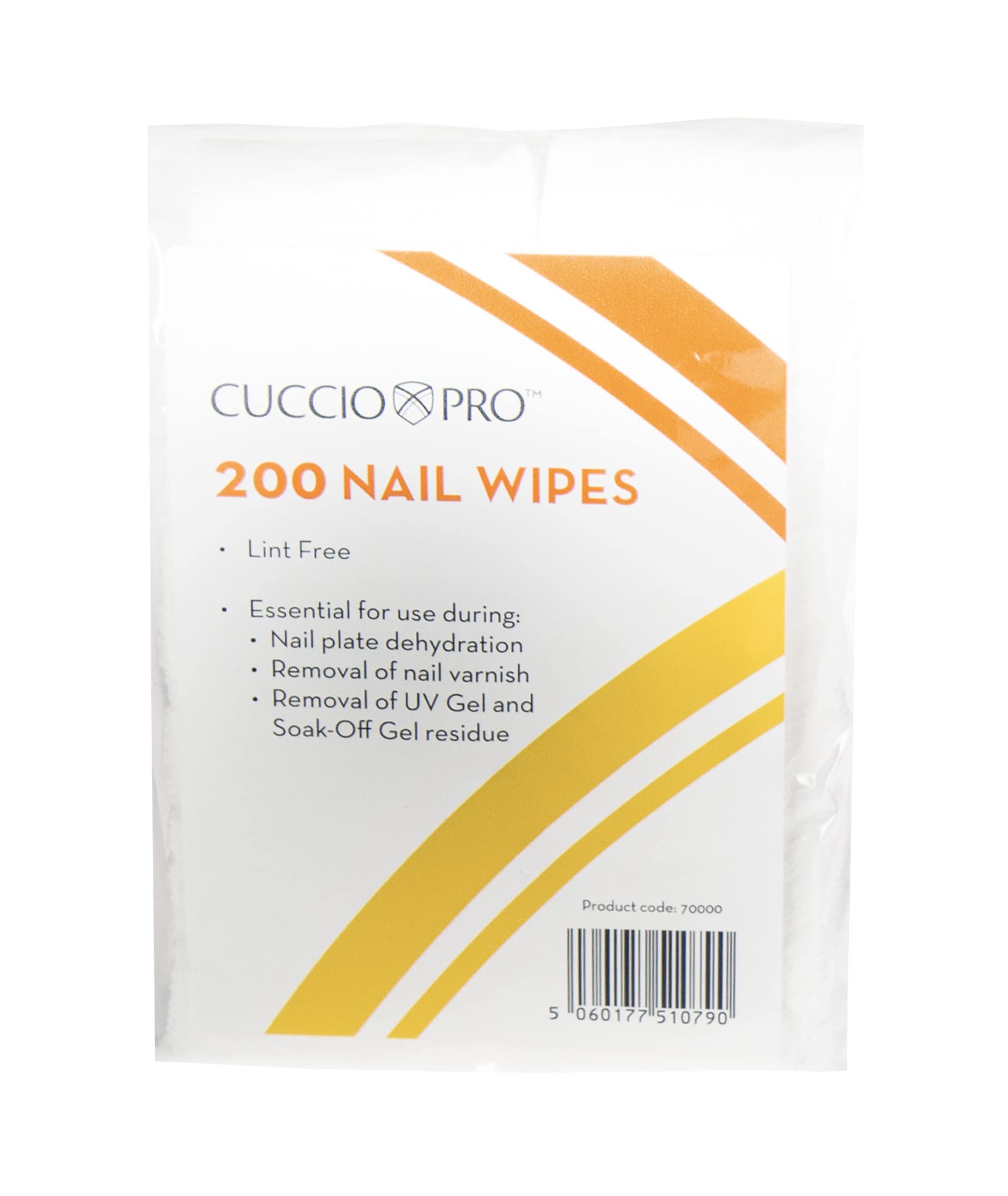 Cuccio Hands Down Lint Free 200 Nail Wipes, White