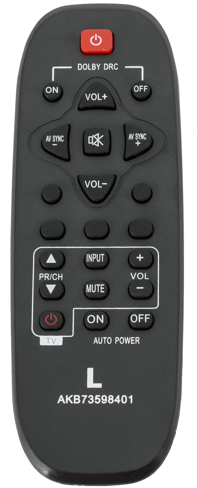 AKB73598401 Replacement Remote Control Fit for LG NB2020A NB2022A NB2030A Sound Bar System
