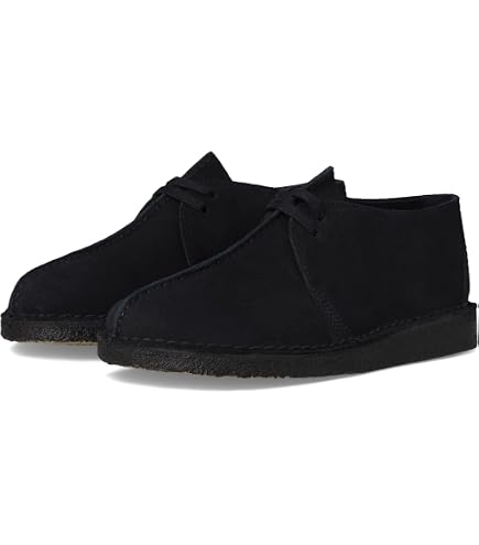 靴 Clarks Originals Black Suede Shoes Amazon.com | Clarks ORIGINALS Mens Desert Trek Suede Black Shoes