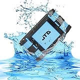 JTD Waterproof Floating Speaker, Armor Portable Bluetooth Speaker (Blue) 5W Strong Drive/Passive Radiator For Rich Immersive Sound, Waterproof Shockproof And Dustproof Outdoor With Power Supply