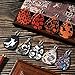 12 Pairs Halloween Earrings Teardrop Earrings Faux Leather Dangle Earrings for Halloween Costume Party Decoration Supplies