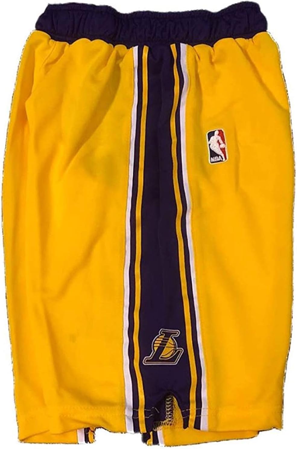lakers youth shorts yellow