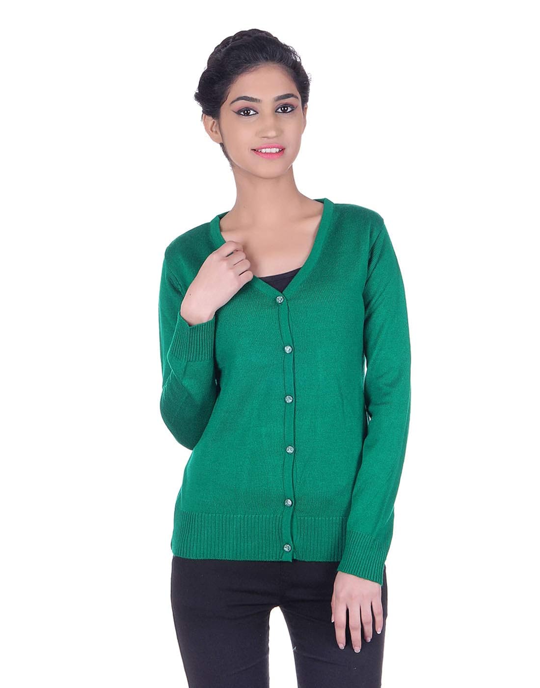 ogarti ladies woolen full sleeve cardigan&hellip;