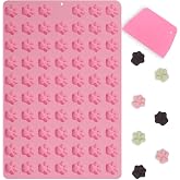 Amyandone Mini Paw Print Silicone Molds, 69 Cavities | Food Grade Pawprint Mold, For Chocolate, Candy, Jelly, Gummy, Dog Treats, Cake D&eacute;cor, Snack Biscuits, With a Scraper