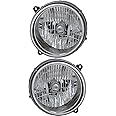 For Jeep Liberty Headlights Lamps Set 2003 2004 Halogen Driver and Passenger Side
