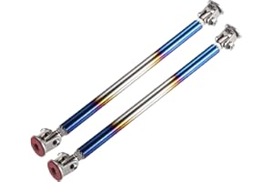 ACROPIX Universal 6"-8.2" 150mm Aluminum Alloy Front Bumper Lip Splitter Diffuser Strut Rod Tie Bars Splitter Support Rods Baked Blue - Pack of 2