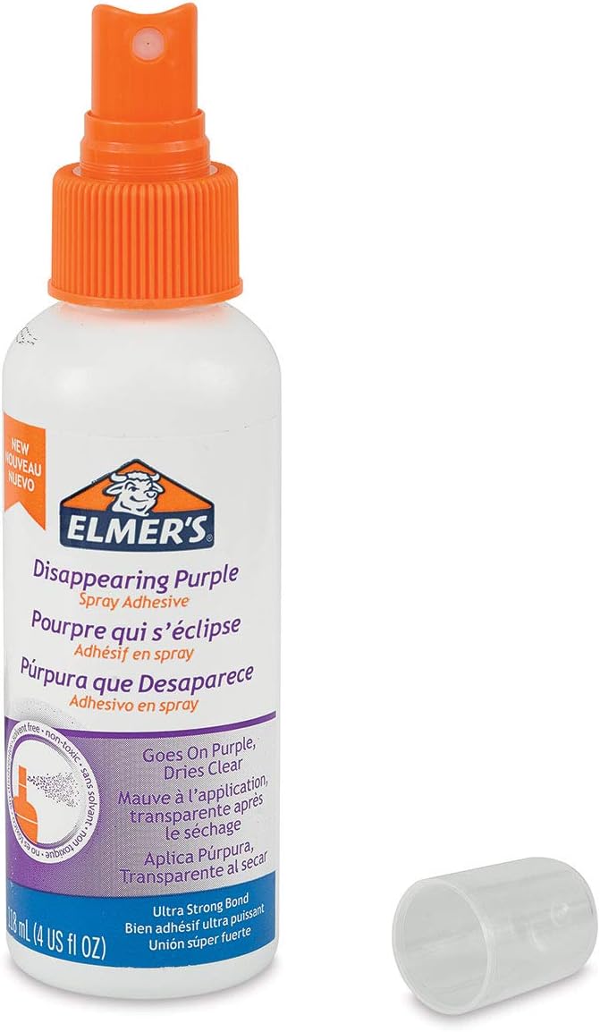 Elmer's Adhesive Spray, 8 Oz. Disappearing Purple (E464TR) Amazon.ca