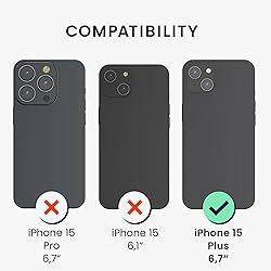 kwmobile Case Compatible with iPhone 15 Plus Case
