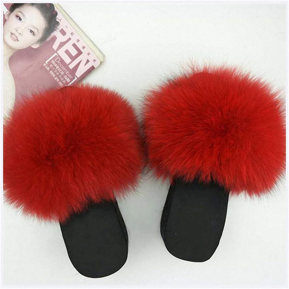 platform fluffy slippers