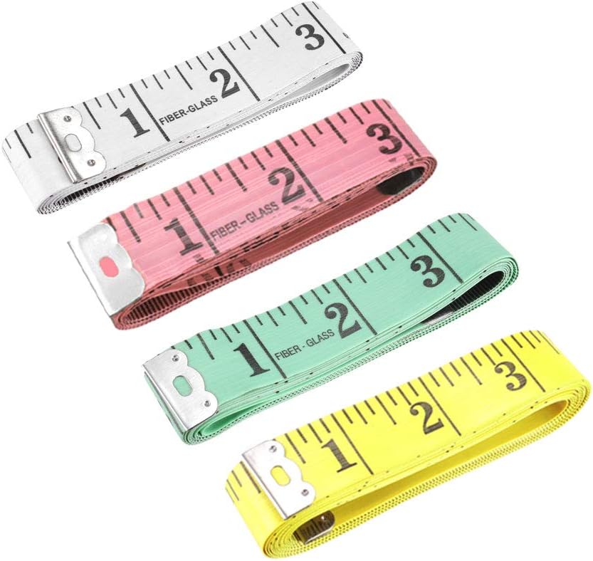 uxcell Cloth Tape Measure for Body 150cm 60 Inch Metric Inch Measuring