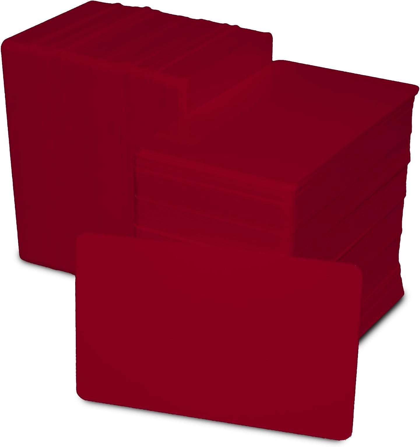 ACB Ltd 10 Blank Cranberry PVC Plastic ID Cards