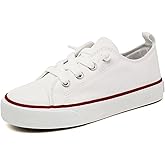 AOVOG Toddler Little Kid Cushioned Canvas Shoes Slip On Sneakers Soft and Durable